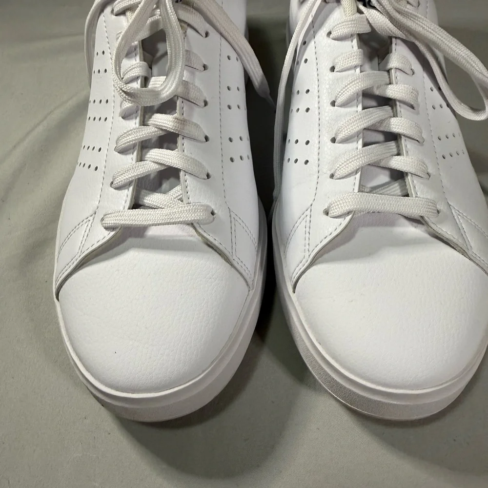 Adidas Advantage White Navy Womens 9 Cloudfoam Sneaker‎
